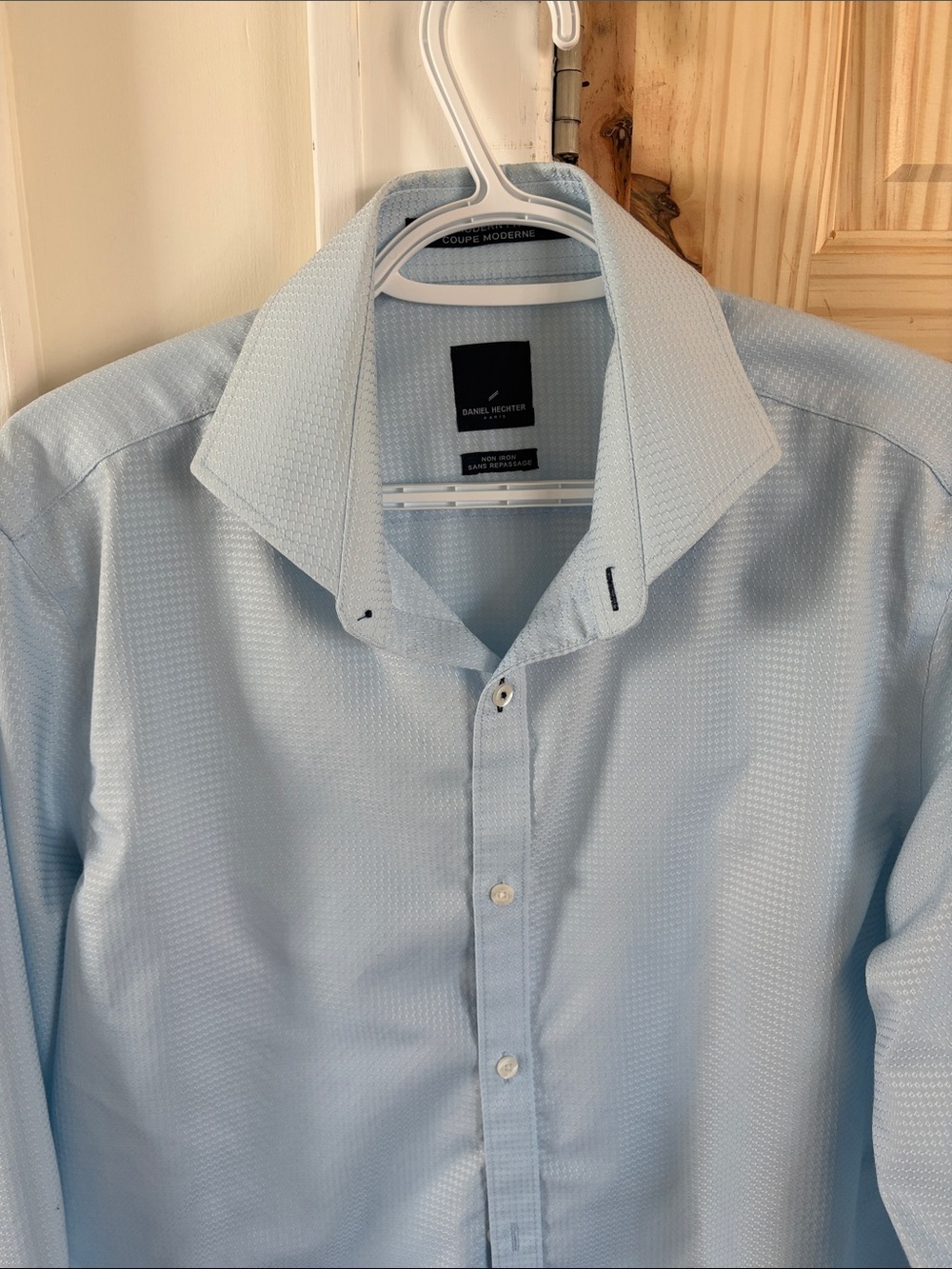 Daniel Hechter Men’s Dress Shirt 100% Cotton Non-Iron 15.5 Neck 32/33